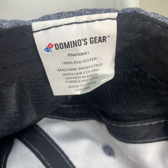 Domino's Pizza Gear Adjustable‎ Cap Uniform Employee Logo Hat Reflective - Picture 6 of 6